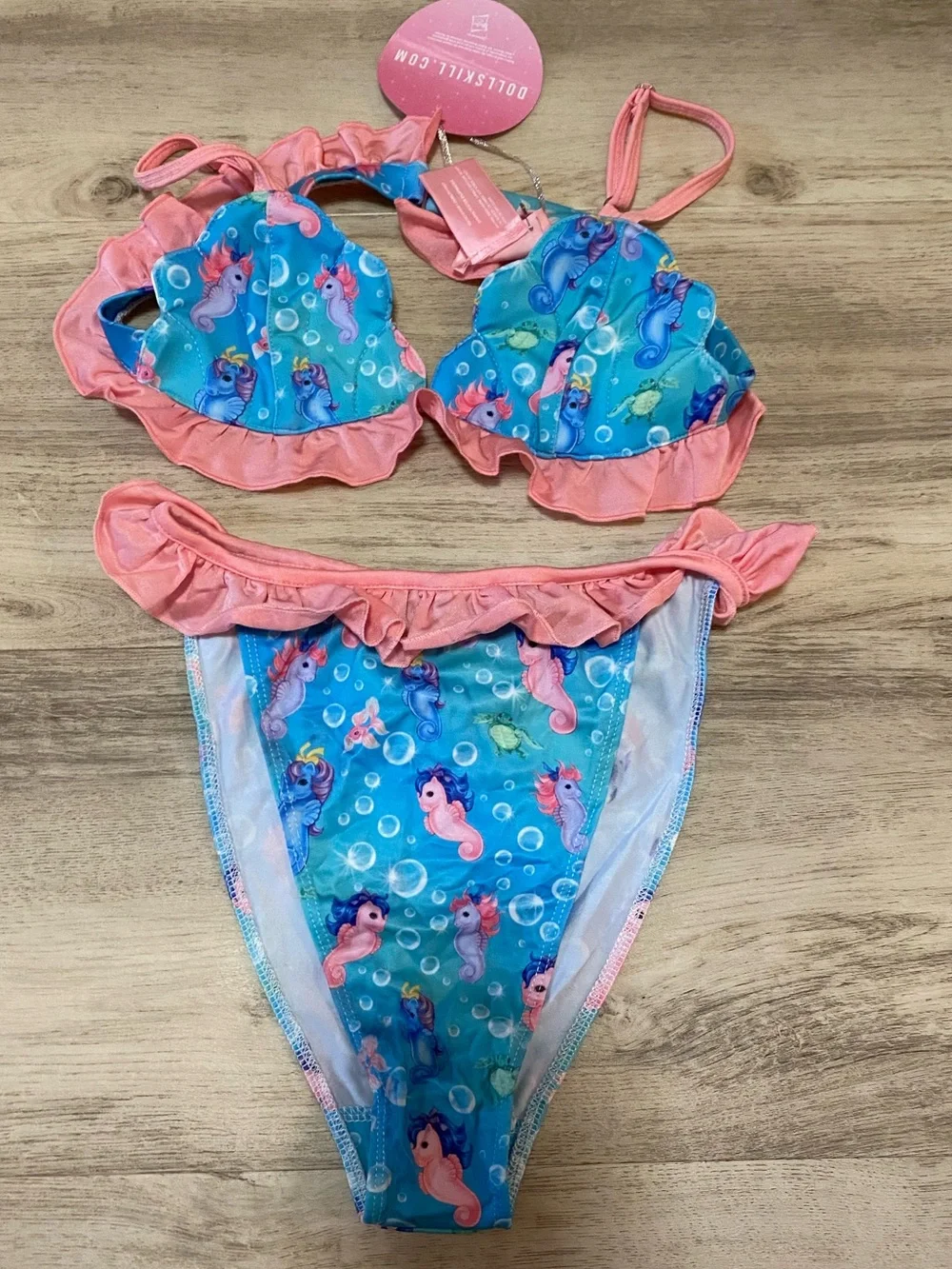 Dolls Kill x My Little Pony RARE aquatic soul mermaid sea ponies bikini- NWT